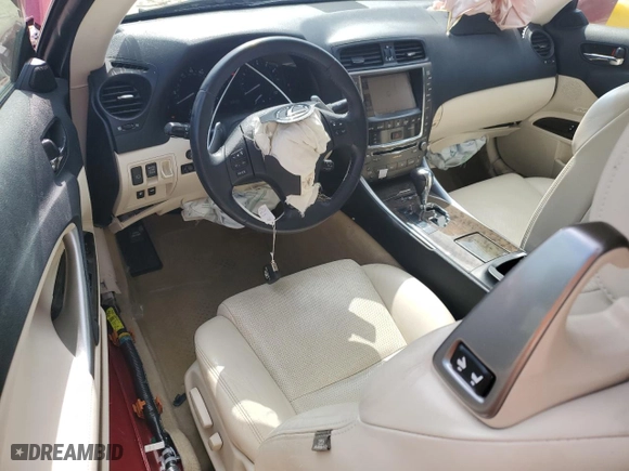 2010 Lexus IS 250C with VIN JTHFF2C21A2507320, listed as a Copart auction lot 76196514 with 69,999 mi miles and Non Repairable. Bid and sale history available at carsss.com. Image 8.