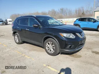 2015 Nissan Rogue SV with VIN KNMAT2MV2FP505065, listed as a Copart auction lot 51227225 with 155,998 mi miles and Salvage Title. Bid and sale history available at carsss.com. Image 4.