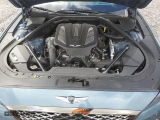 2018 Genesis G80 3.3T Sport with VIN KMHGN4JB8JU231676, listed as a Copart auction lot 81752394 with 63,503 mi miles and Salvage Title. Bid and sale history available at carsss.com. Image 12.