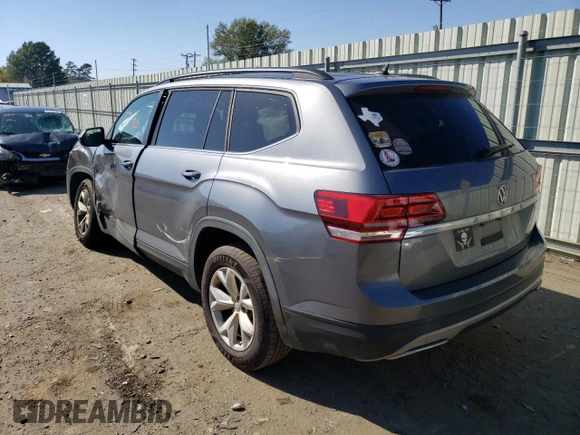 2020 Volkswagen Atlas S z VIN 1V2AP2CA1LC502159, wystawiony jako Copart lot #66649222 z przebiegiem 55 980 mil mil oraz . Historia ofert i sprzedaży dostępna na DreamBid. Obrazek 3.