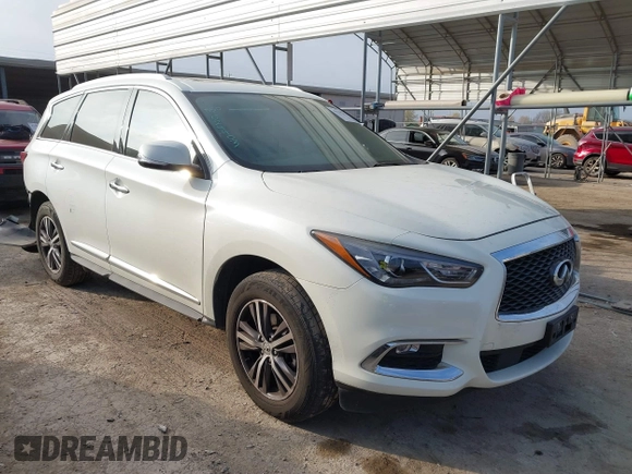 2018 Infiniti QX60 with VIN 5N1DL0MM8JC524403, listed as a IAAI auction lot 41792813 with 116,760 mi miles and . Bid and sale history available at DreamBid. Image 1.
