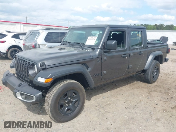 2023 Jeep Gladiator Sport S с VIN 1C6HJTAG5PL567995, выставлен на аукционе IAAI как лот 42009494 с пробегом 25 455 миль миль и . История ставок и продаж доступна на DreamBid. Изображение 2.