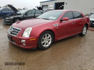 2008 Cadillac STS with VIN 1G6DC67A380206020, listed as a Copart auction lot 43190895 with 150,112 mi miles and Salvage Title. Bid and sale history available at carsss.com. Image 1.