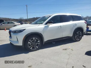 2024 Infiniti QX60 Luxe с VIN 5N1DL1FS2RC353614, выставлен на аукционе Copart как лот 47235405 с пробегом 18 409 миль миль и Списание • Salvage title. История ставок и продаж доступна на DreamBid. Изображение 1.
