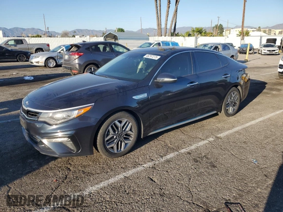 2020 Kia Optima Hybrid EX with VIN KNAGU4LE2L5041025, listed as a Copart auction lot 46297275 with 116,508 mi miles and Salvage Title. Bid and sale history available at carsss.com. Image 1.