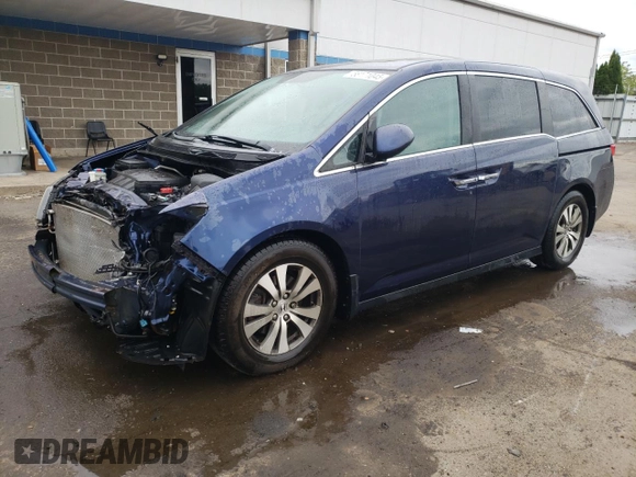 2015 Honda Odyssey EX-L z VIN 5FNRL5H63FB071496, wystawiony jako Copart lot #58171045 z przebiegiem 139 202 mil mil oraz Szkoda całkowita • Salvage title. Historia ofert i sprzedaży dostępna na DreamBid. Obrazek 1.