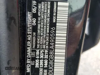 2020 Mercedes-Benz S S 560 with VIN WDDUG8GB8LA490596, listed as a Copart auction lot 73997774 with Not Provided miles and Non Repairable. Bid and sale history available at carsss.com. Image 13.