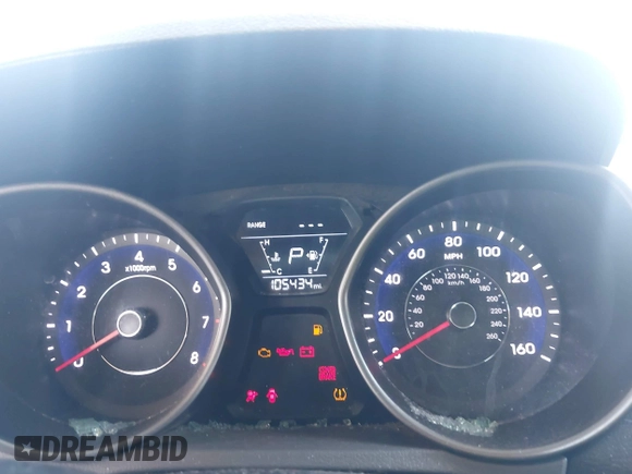 2015 Hyundai Elantra SE with VIN 5NPDH4AE2FH646616, listed as a IAAI auction lot 42101176 with 105,434 mi miles and . Bid and sale history available at DreamBid. Image 7.