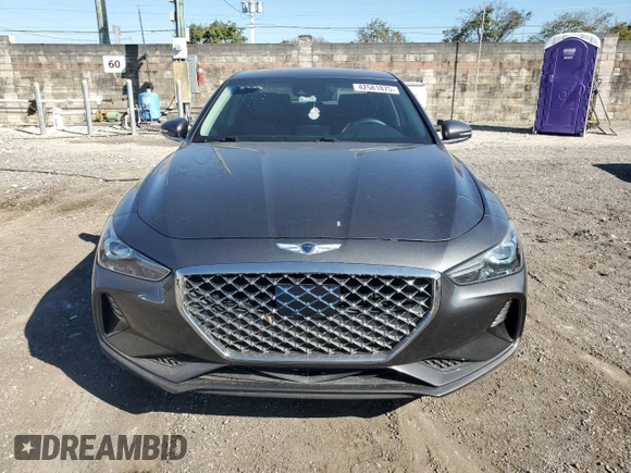 2021 Genesis G70 2.0T with VIN KMTG64LA0MU074883, listed as a Copart auction lot 42581875 with 30,885 mi miles and Non Repairable. Bid and sale history available at carsss.com. Image 5.