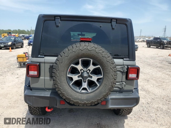 2022 Jeep Wrangler Unlimited Rubicon z VIN 1C4HJXFN6NW166278, wystawiony jako Copart lot #56745075 z przebiegiem 34 418 mil mil oraz Szkoda całkowita • Salvage title. Historia ofert i sprzedaży dostępna na DreamBid. Obrazek 6.