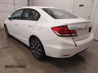 2015 Honda Civic EX-L with VIN 19XFB2F98FE040252, listed as a IAAI auction lot 41617619 with 107,667 mi miles and . Bid and sale history available at DreamBid. Image 3.