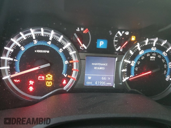 2019 Toyota 4Runner SR5 с VIN JTEZU5JR2K5212292, выставлен на аукционе Copart как лот 47129105 с пробегом 41 996 миль миль и Списание • Salvage title. История ставок и продаж доступна на DreamBid. Изображение 9.