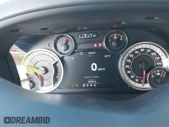 2018 Ram 1500 Big Horn с VIN 1C6RR7LT4JS152047, выставлен на аукционе IAAI как лот 41912409 с пробегом 63 618 миль миль и . История ставок и продаж доступна на DreamBid. Изображение 16.