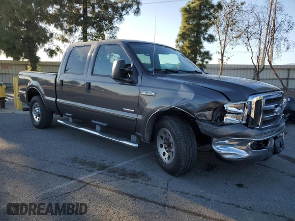 2005 Ford F-250 XL with VIN 1FTSW20P35EB27058, listed as a Copart auction lot 83815774 with 135,734 mi miles and Salvage Title. Bid and sale history available at DreamBid. Image 4.