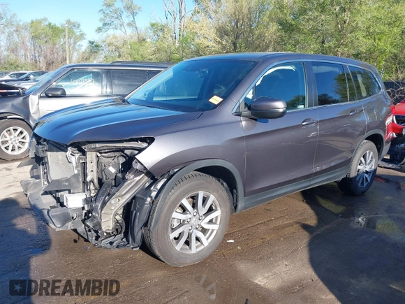 2019 Honda Pilot EX-L with VIN 5FNYF6H54KB038176, listed as a IAAI auction lot 42039560 with 52,404 mi miles and . Bid and sale history available at carsss.com. Image 19.