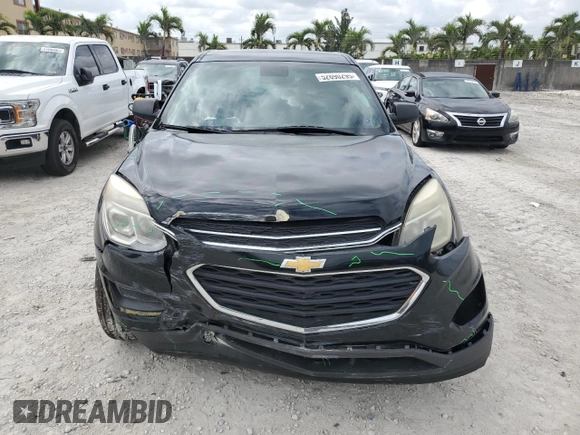 2017 Chevrolet Equinox LS with VIN 2GNALBEK7H1539983, listed as a Copart auction lot 52690295 with 158,235 mi miles and Salvage Title. Bid and sale history available at carsss.com. Image 5.