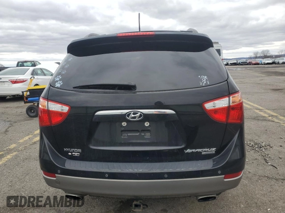 2011 Hyundai Veracruz GLS with VIN KM8NUDCC2BU169015, listed as a Copart auction lot 47650515 with 137,196 mi miles and Salvage Title. Bid and sale history available at DreamBid. Image 6.