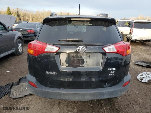 2015 Toyota RAV4 LE with VIN 2T3BFREV0FW307799, listed as a Copart auction lot 47016255 with 0 mi miles and Salvage Title. Bid and sale history available at carsss.com. Image 6.