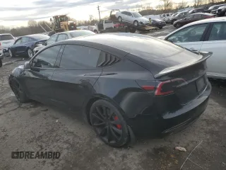 2019 Tesla Model 3 Long Range with VIN 5YJ3E1EB9KF440365, listed as a Copart auction lot 83839034 with 74,667 mi miles and Salvage Title. Bid and sale history available at DreamBid. Image 2.