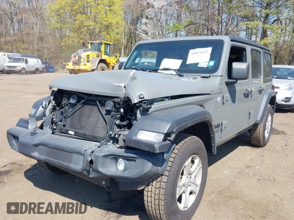 2021 Jeep Wrangler Unlimited Willys with VIN 1C4HJXDN4MW703859, listed as a IAAI auction lot 42071327 with 27,027 mi miles and . Bid and sale history available at DreamBid. Image 6.