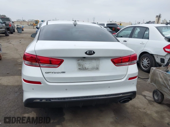 2019 Kia Optima LX with VIN 5XXGT4L36KG371801, listed as a IAAI auction lot 41885607 with 150,043 mi miles. Bid and sale history available at carsss.com. Image 16.