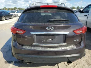2012 Infiniti FX35 with VIN JN8AS1MW4CM151959, listed as a Copart auction lot 77681374 with 132,143 mi miles and Salvage Title. Bid and sale history available at carsss.com. Image 6.