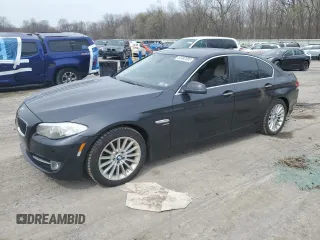 2012 BMW 5 Series 535i xDrive with VIN WBAFU7C55CDU64572, listed as a Copart auction lot 52482265 with 142,847 mi miles and Salvage Title. Bid and sale history available at carsss.com. Image 1.