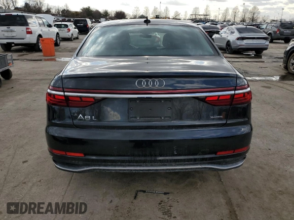 2023 Audi A8 with VIN WAULDAF88PN010368, listed as a Copart auction lot 47824965 with 8,058 mi miles and Salvage Title. Bid and sale history available at carsss.com. Image 6.