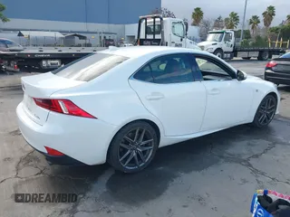 2014 Lexus IS 350 with VIN JTHBE1D27E5013784, listed as a IAAI auction lot 41446871 with 165,539 mi miles and . Bid and sale history available at DreamBid. Image 4.