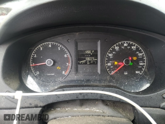 2013 Volkswagen Jetta S with VIN 3VW2K7AJ4DM318853, listed as a Copart auction lot 57597955 with 165,023 mi miles and Salvage title. Bid and sale history available at DreamBid. Image 9.
