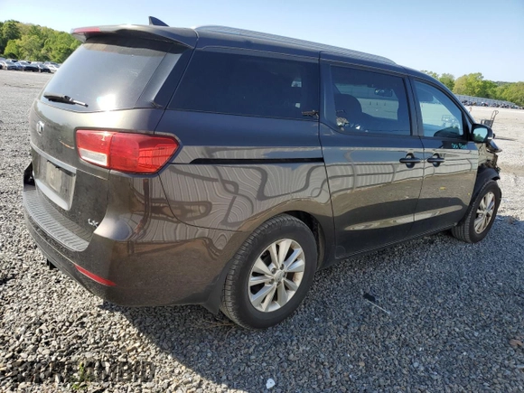 2015 Kia Sedona LX with VIN KNDMB5C10F6043501, listed as a Copart auction lot 52859205 with 197,040 mi miles and Salvage Title. Bid and sale history available at DreamBid. Image 3.