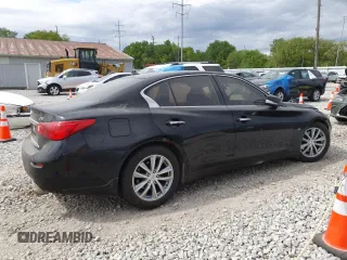 2015 Infiniti Q50 Premium z VIN JN1BV7AR8FM422960, wystawiony jako Copart lot #56393115 z przebiegiem 177 379 mil mil oraz Szkody całkowita. Historia ofert i sprzedaży dostępna na DreamBid. Obrazek 3.