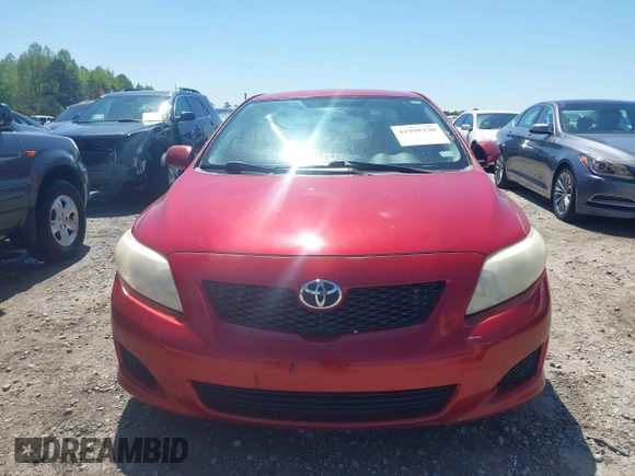 2009 Toyota Corolla with VIN JTDBL40E999080233, listed as a IAAI auction lot 41995330 with 249,789 mi miles. Bid and sale history available at carsss.com. Image 12.
