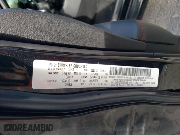 2014 Dodge Durango R/T with VIN 1C4SDJCT2EC326963, listed as a Copart auction lot 74895504 with 92,263 mi miles and Salvage title. Bid and sale history available at DreamBid. Image 15.