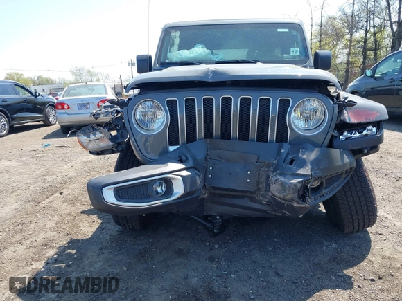 2022 Jeep Wrangler Unlimited Sahara with VIN 1C4HJXEM7NW206585, listed as a IAAI auction lot 42102516 with 10,769 mi miles and . Bid and sale history available at DreamBid. Image 21.
