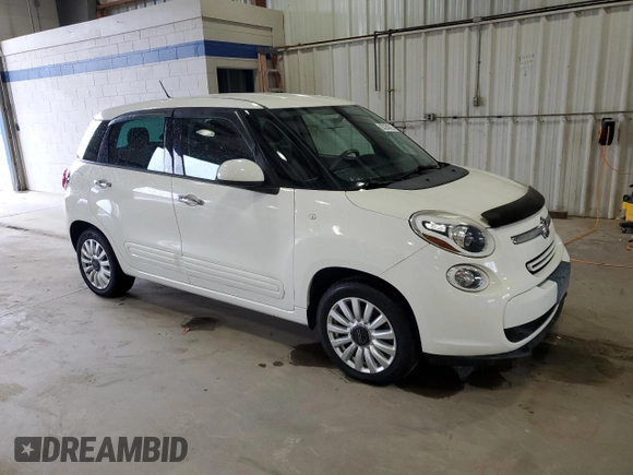 2014 FIAT 500L Easy z VIN ZFBCFABH9EZ019012, wystawiony jako Copart lot #63254015 z przebiegiem 57 078 mil mil oraz Czysty tytuł • Clean title. Historia ofert i sprzedaży dostępna na DreamBid. Obrazek 4.