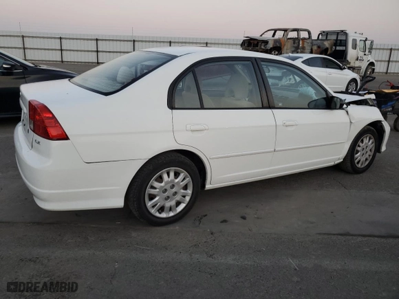 2004 Honda Civic LX with VIN JHMES16524S002110, listed as a Copart auction lot 83453234 with 0 mi miles and Salvage Title. Bid and sale history available at carsss.com. Image 3.