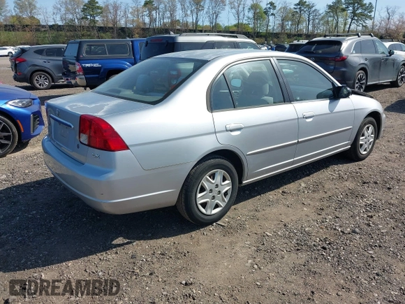 2003 Honda Civic LX with VIN 2HGES16593H500880, listed as a IAAI auction lot 42119663 with 79,716 mi miles. Bid and sale history available at carsss.com. Image 4.