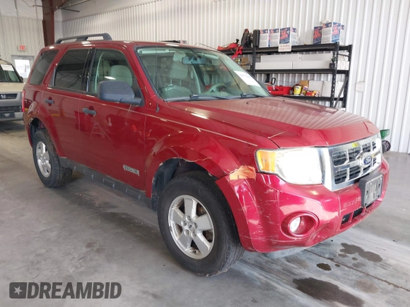 2008 Ford Escape XLT with VIN 1FMCU03198KE82341, listed as a IAAI auction lot 42573165 with 133,620 mi miles and . Bid and sale history available at DreamBid. Image 1.