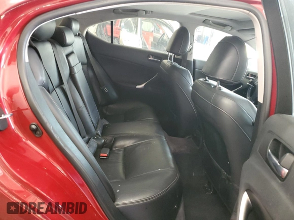 2011 Lexus IS 250 with VIN JTHCF5C29B5046176, listed as a Copart auction lot 56512275 with 132,329 mi miles and Salvage title. Bid and sale history available at DreamBid. Image 10.