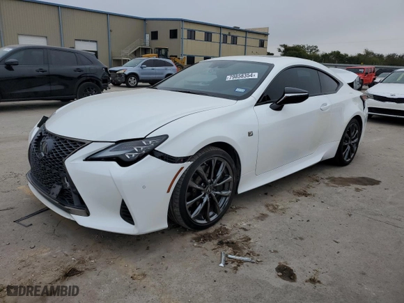 2021 Lexus RC with VIN JTHGZ5BC0M5023584, listed as a Copart auction lot 79858354 with 23,612 mi miles and Salvage Title. Bid and sale history available at carsss.com. Image 1.