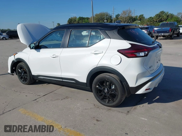 2023 Nissan Kicks SR with VIN 3N1CP5DV2PL525217, listed as a IAAI auction lot 41690577 with 9,556 mi miles and . Bid and sale history available at DreamBid. Image 14.
