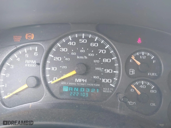 2001 Chevrolet Tahoe LT with VIN 1GNEC13T41J155954, listed as a IAAI auction lot 41810200 with 222,109 mi miles. Bid and sale history available at carsss.com. Image 7.