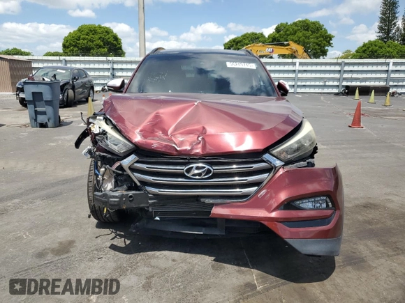 2016 Hyundai Tucson Limited z VIN KM8J33A25GU140802, wystawiony jako Copart lot #56249745 z przebiegiem 86 976 mil mil oraz Szkoda całkowita • Salvage title. Historia ofert i sprzedaży dostępna na DreamBid. Obrazek 5.