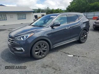 2017 Hyundai Santa Fe Ultimate with VIN 5XYZWDLA6HG466409, listed as a Copart auction lot 64491035 with 55,932 mi miles and Salvage title. Bid and sale history available at DreamBid. Image 1.