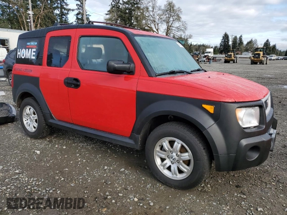 2006 Honda Element EX with VIN 5J6YH28626L020915, listed as a Copart auction lot 51180255 with 225,580 mi miles and Salvage Title. Bid and sale history available at DreamBid. Image 4.