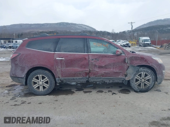 2015 Chevrolet Traverse LT with VIN 1GNKVHKD7FJ218049, listed as a IAAI auction lot 41613665 with 135,434 mi miles and . Bid and sale history available at DreamBid. Image 13.