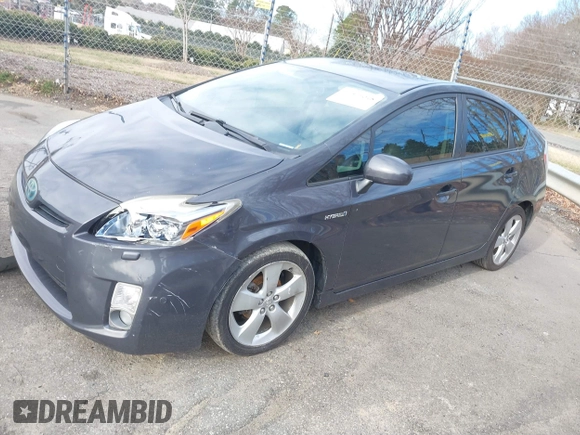 2010 Toyota Prius II with VIN JTDKN3DU4A1093058, listed as a IAAI auction lot 41579018 with 184,927 mi miles. Bid and sale history available at carsss.com. Image 2.