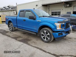 2020 Ford F-150 XL with VIN 1FTEX1EP0LKE83138, listed as a Copart auction lot 47927875 with 97,437 mi miles and Salvage Title. Bid and sale history available at DreamBid. Image 4.
