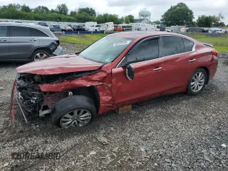 2014 Infiniti Q50 Premium with VIN JN1BV7AR6EM694812, listed as a Copart auction lot 58722245 with 150,372 mi miles and Salvage title. Bid and sale history available at DreamBid. Image 1.
